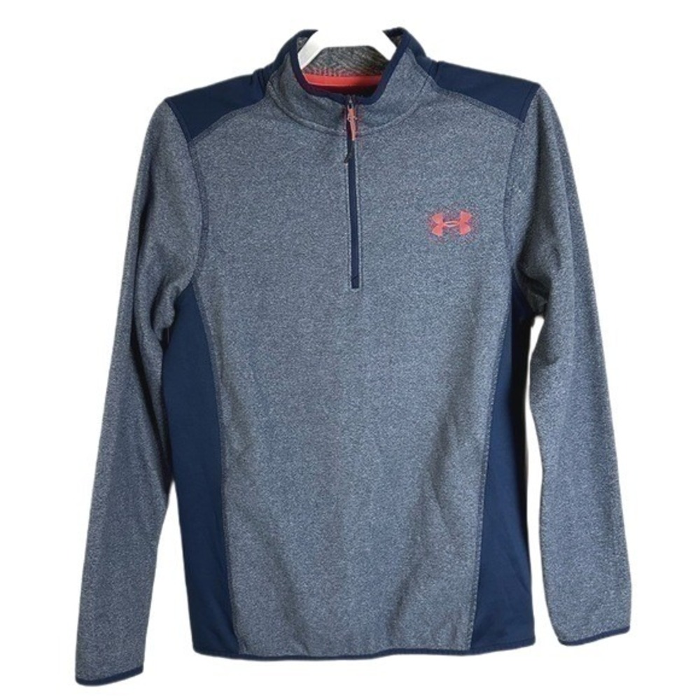 Under‎ Armour Men's Fitness Sweatshirt ColdGear Performance 1/4 Zip Blue